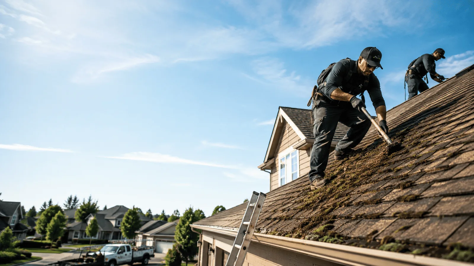 Roof Moss Removal in Bishop Hill, IL near me